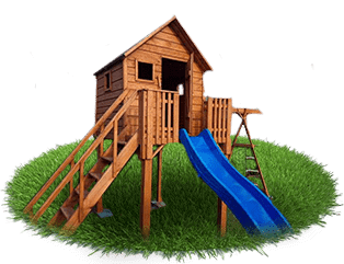 drewniane domki dla dzieci do ogrodu działkę. Producent Drewkord