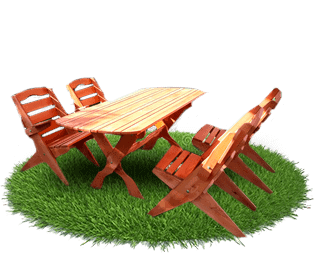 Drewniane meble ogrodowe. Stoły krzesła fotele huśtawki. Producent Drewkord